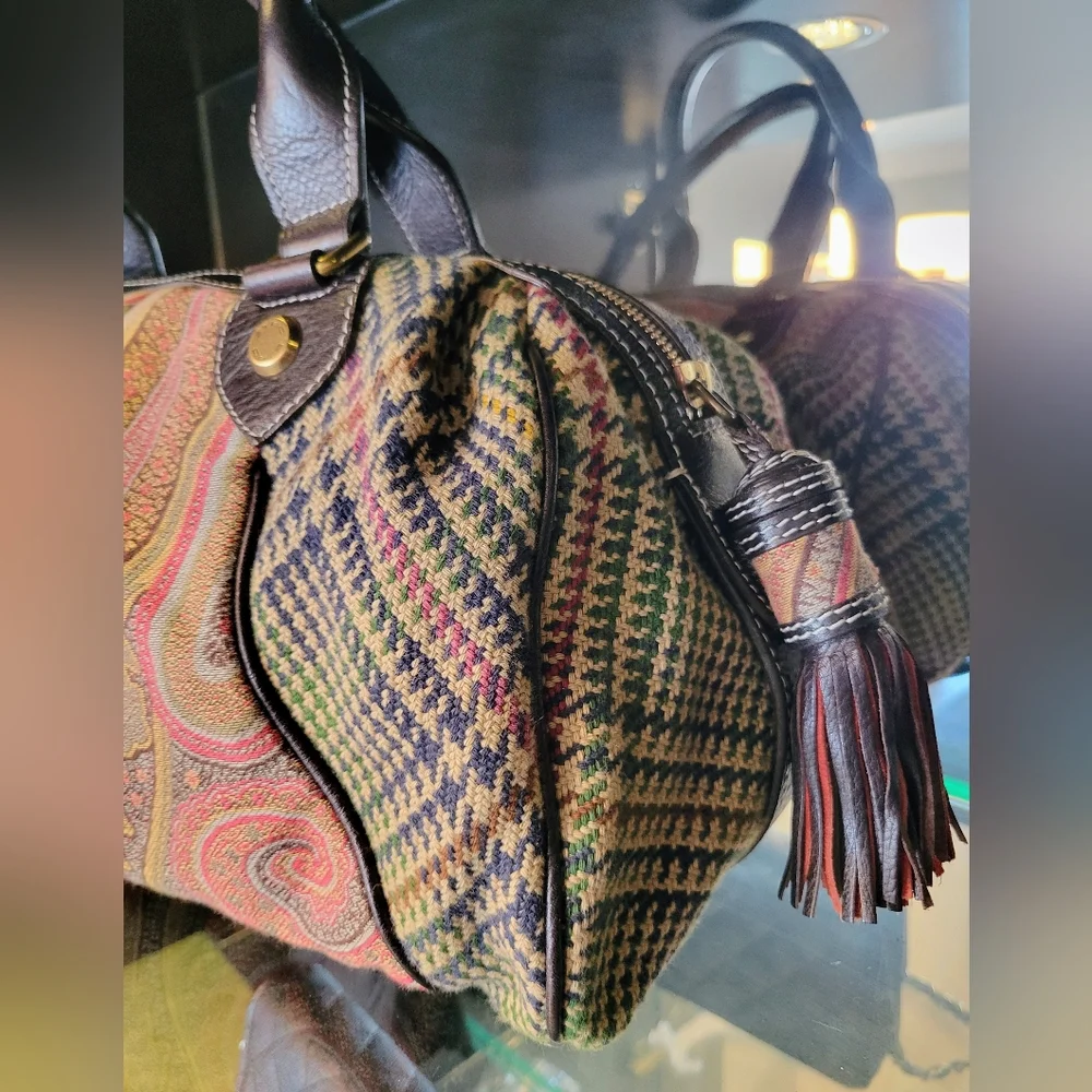 🌟``SOLD SOLD SOLD 🌟 ~~~ETRO Vintage Tapestry Satchel – - Picture 4 of 16